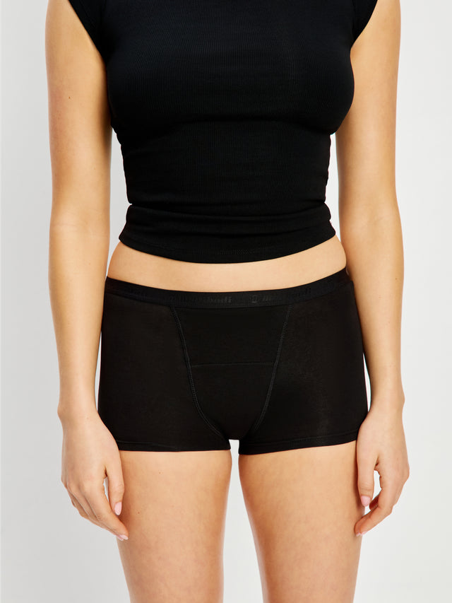 Basic Boyshort Super Schwarz