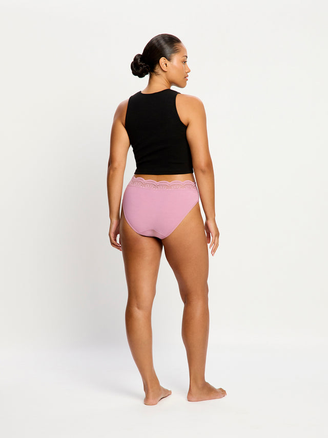 Sensual Hi Waist Bikini Light Dusky Orchid