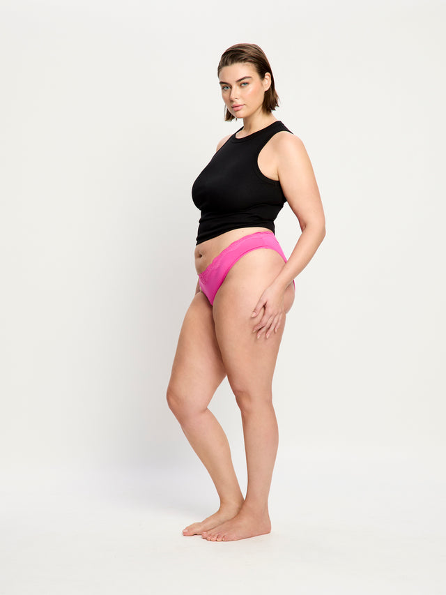 Cassia V Cheeky Brief Light Electric Fuchsia