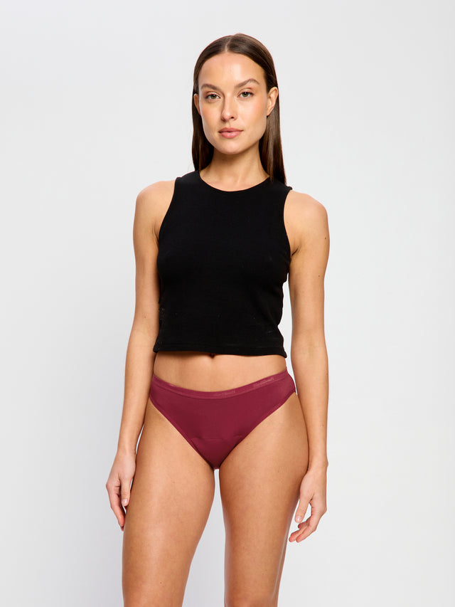 Bikini Classique flux moyen Bourgeon rouge