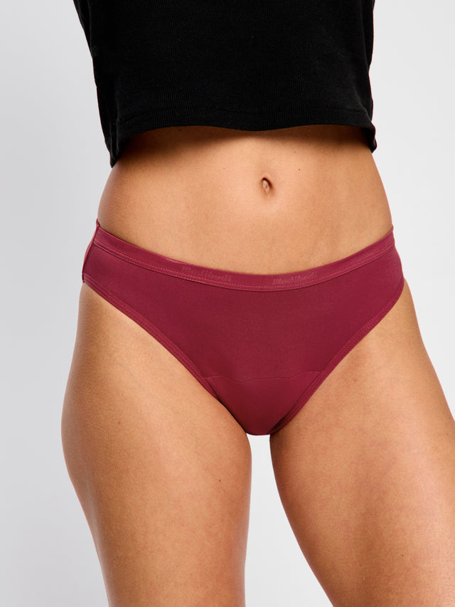 Bikini Classique flux moyen Bourgeon rouge