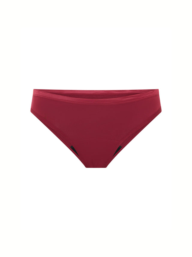 Bikini Classique flux moyen Bourgeon rouge