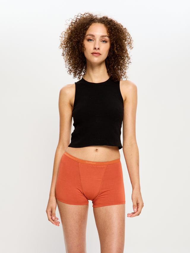 Boxer classique flux ultra Brique brûlée