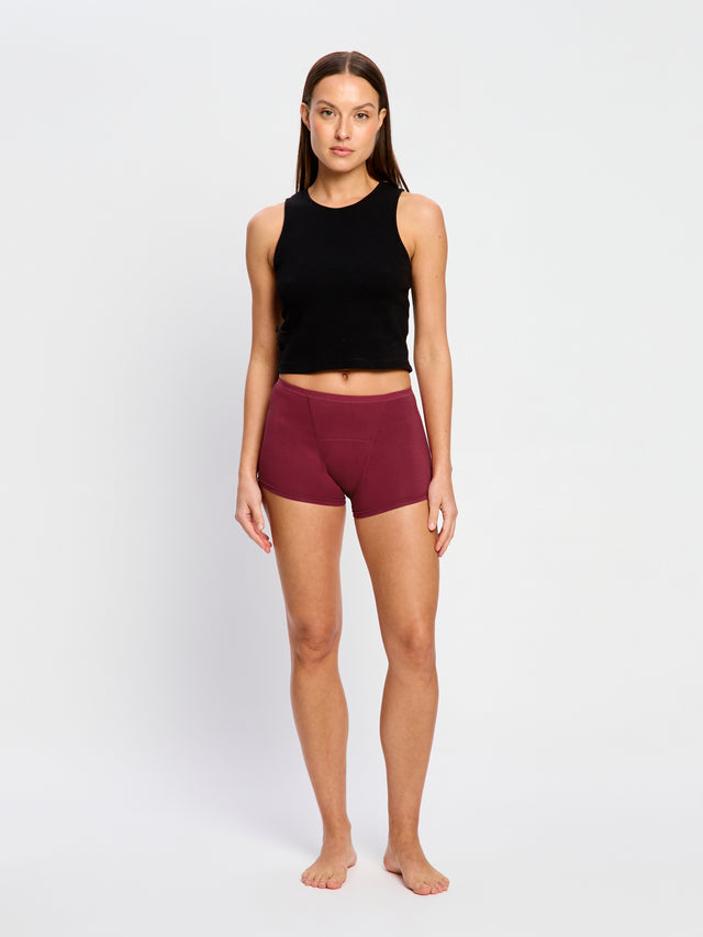 Boxer Classique flux ultra Bourgeon rouge