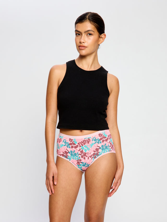 Culotte menstruelle Classique flux moyen Jardin de lierre