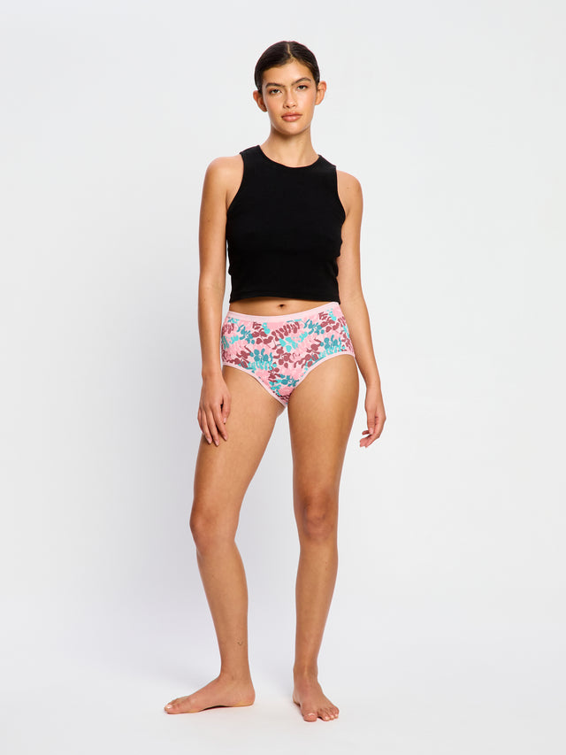 Culotte menstruelle Classique flux moyen Jardin de lierre