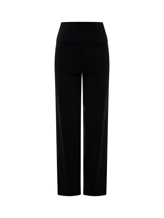 Pantalon confort coupe large Noir