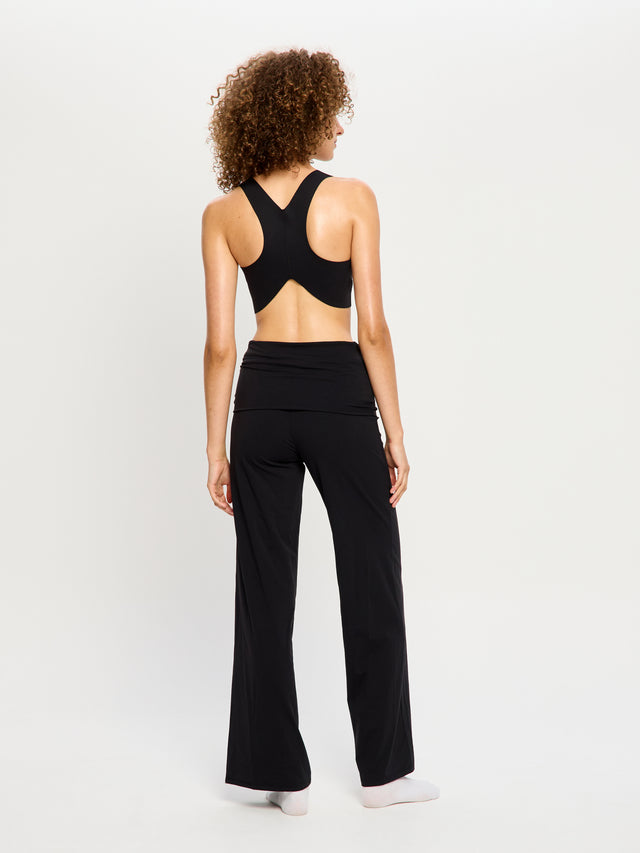 Pantalon confort coupe large Noir