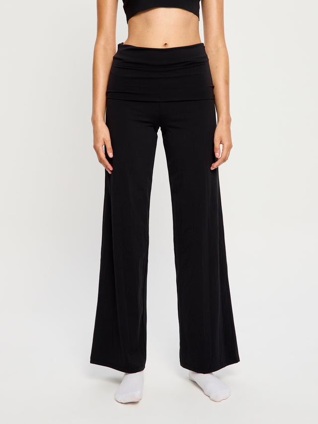 Pantalon confort coupe large Noir
