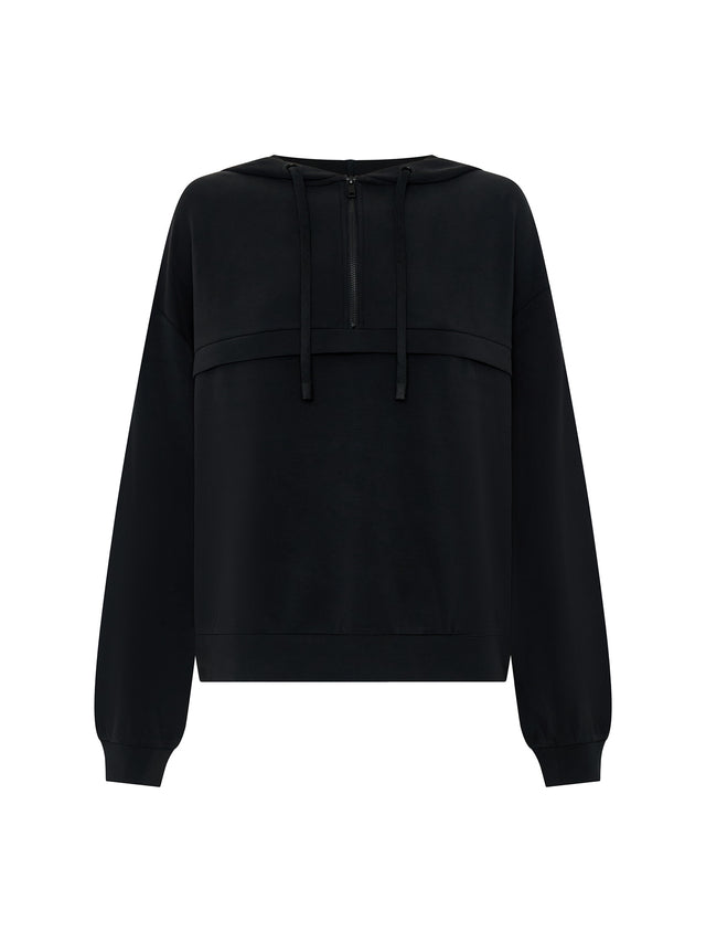 Sweat coupe classique Noir
