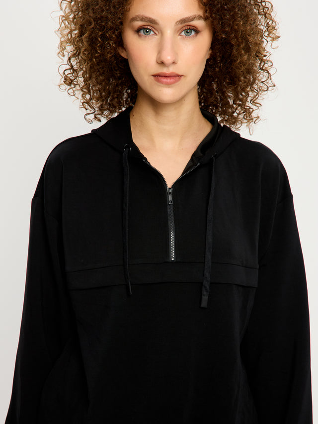 Sweat coupe classique Noir