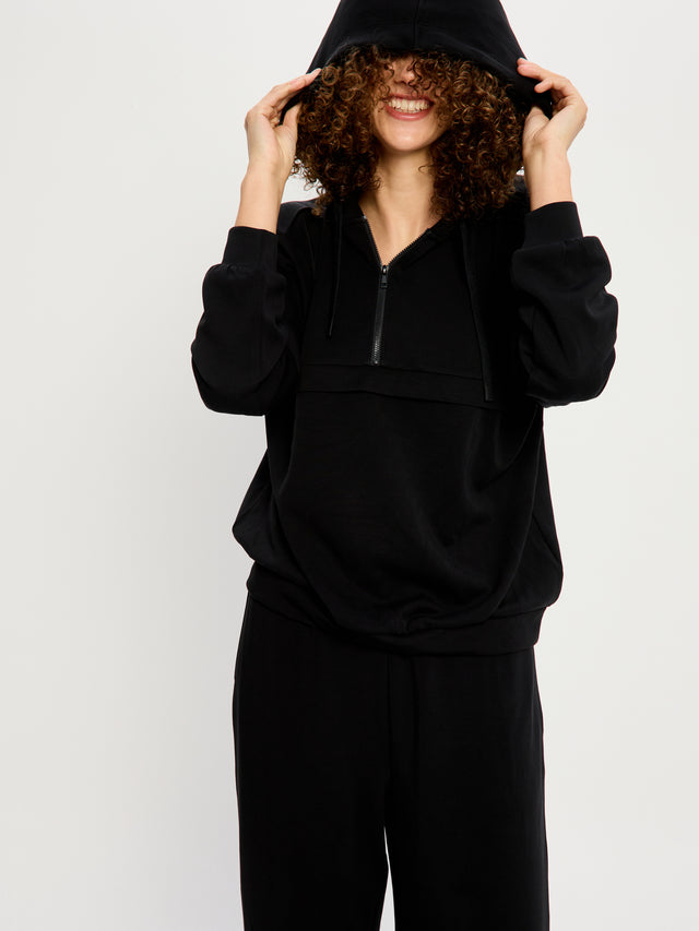 Sweat coupe classique Noir