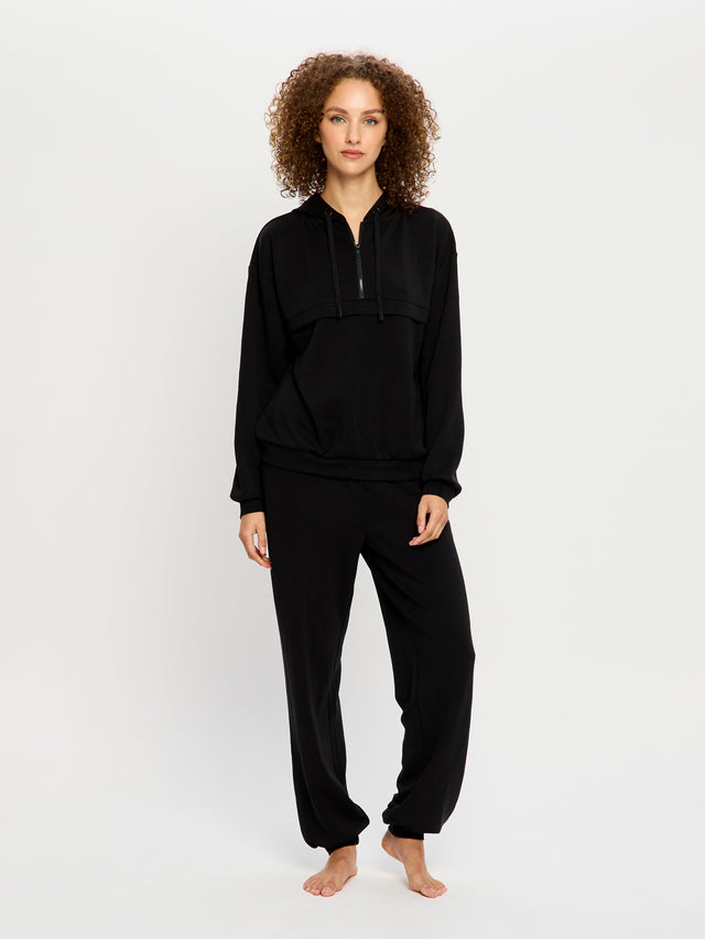 Sweat coupe classique Noir