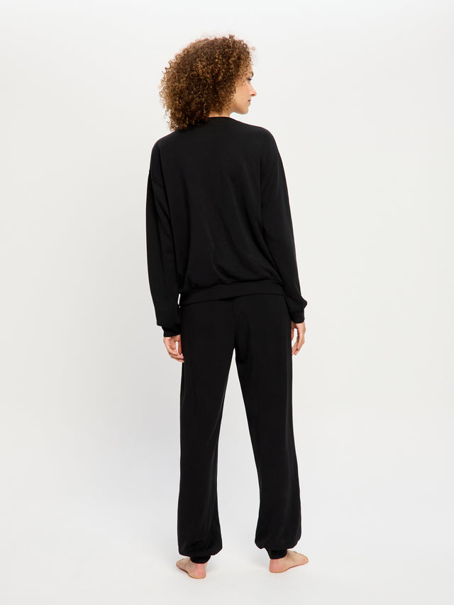 Sweat coupe classique Noir