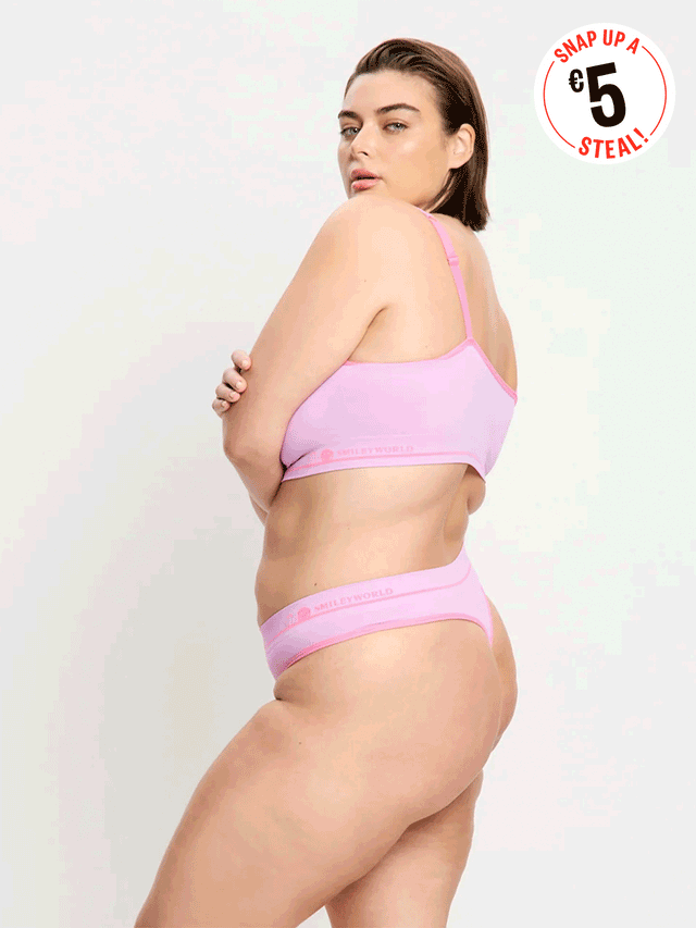 SmileyWorld® | String Modibodi sans coutures à séchage rapide Violet