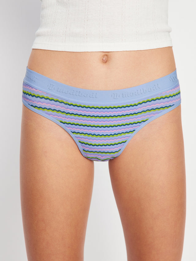 Teen-Hipster-Bikini Super Grapefruit Stripe