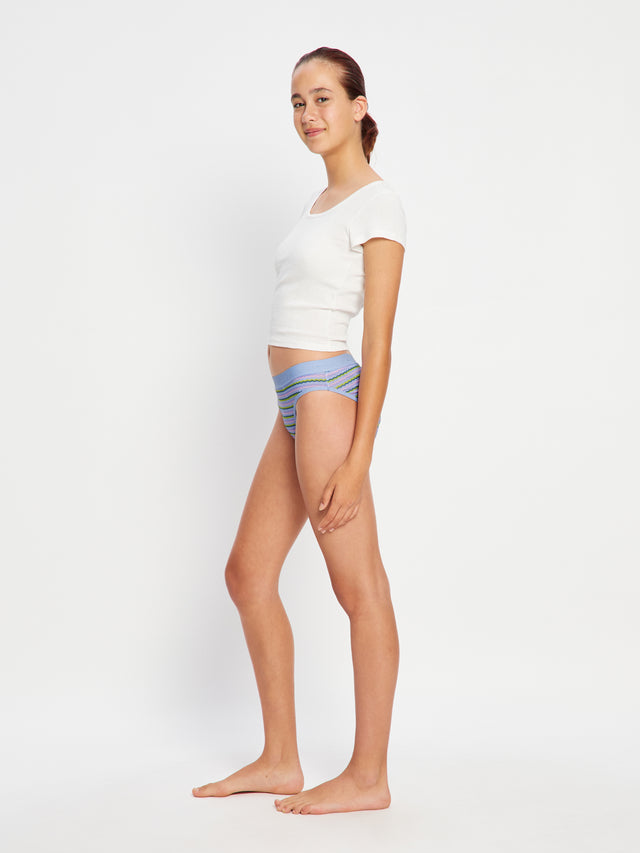 Teen-Hipster-Bikini Super Grapefruit Stripe