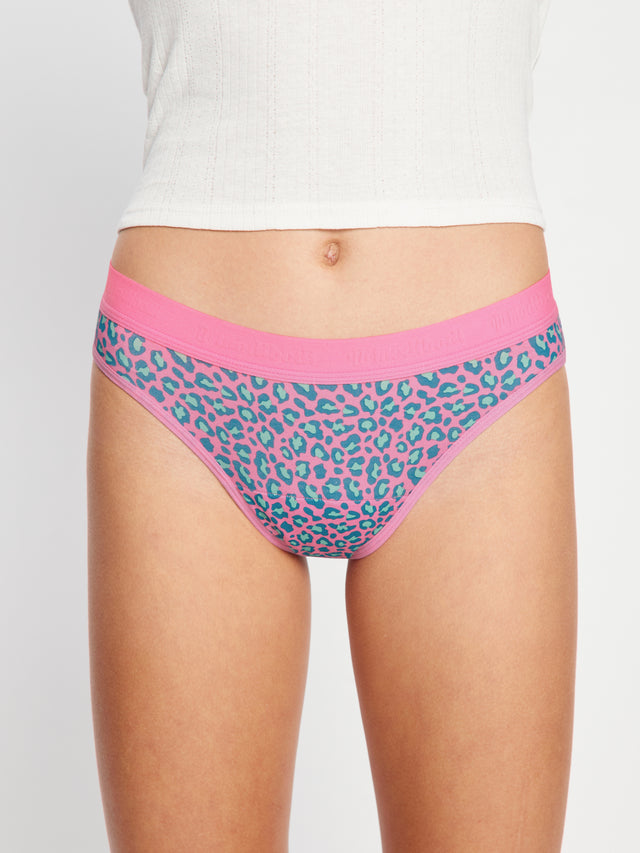 Lot de 2 shorts et bikinis taille basse Teen Hipster Mystic Leopard rose