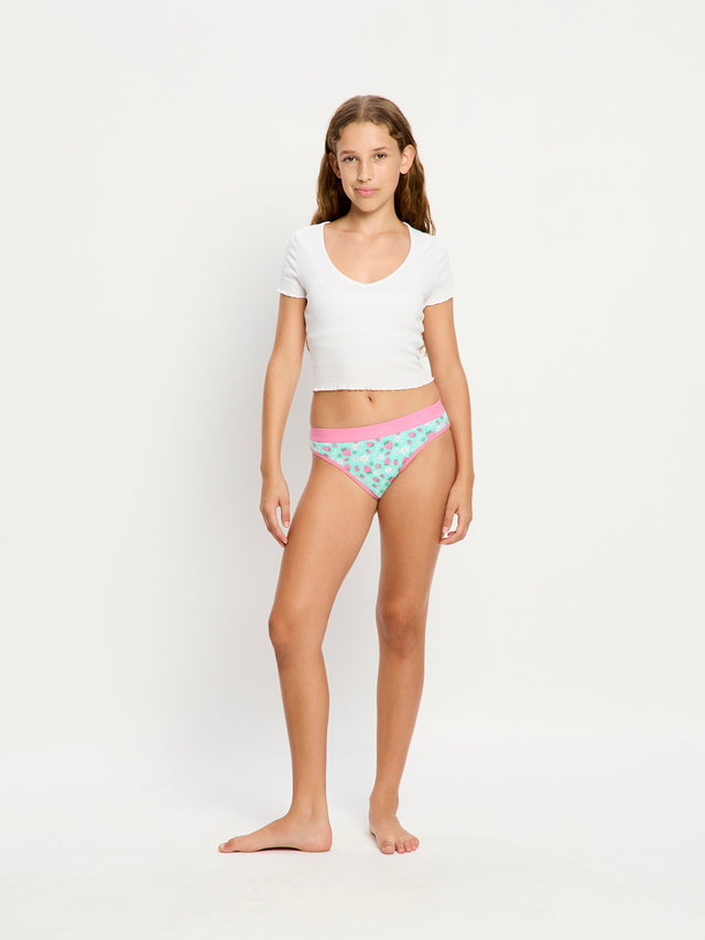 Teen Hipster Bikini Moderate Super Strawberry