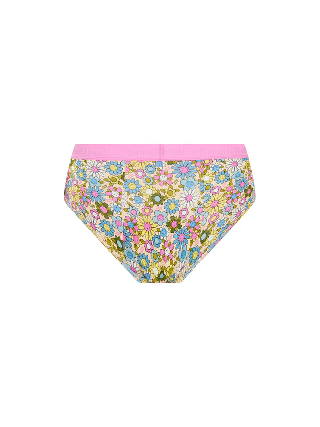 SmileyWorld® | Modibodi Teen Hipster Boyleg Moderate Bubbly Blossom Pink