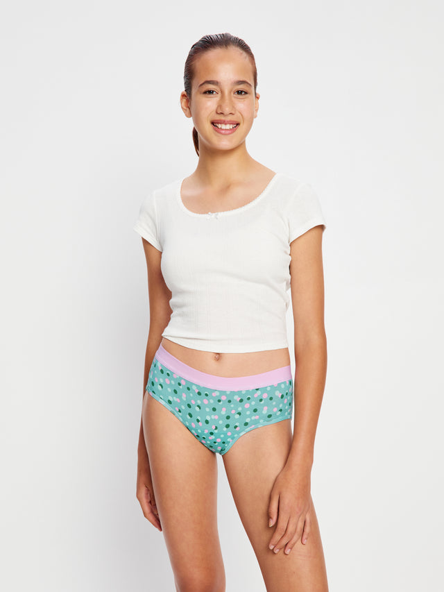 Teen Hipster Boyleg Moderate Confetti Green Pink
