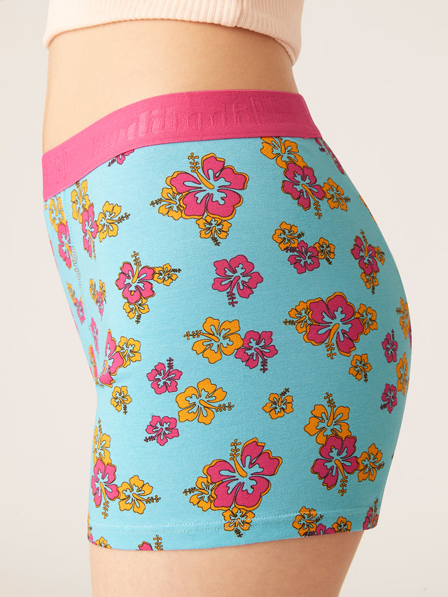 Teen Hipster Boyshort Maxi Aloha Blue
