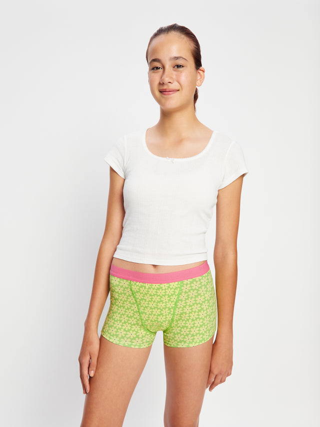 Teen Hipster Boyshort Super Floral Grün