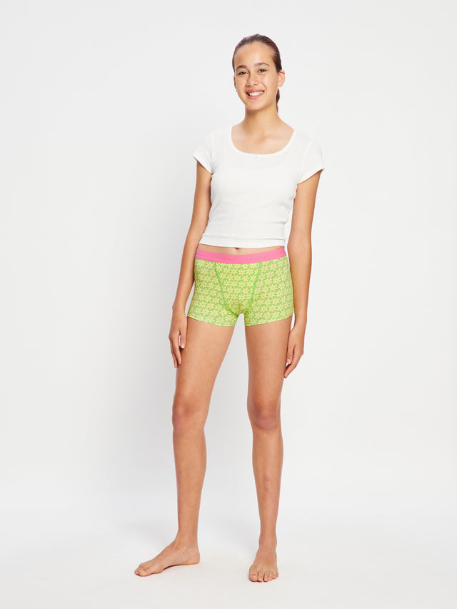 Teen Hipster Boyshort Super Floral Grün