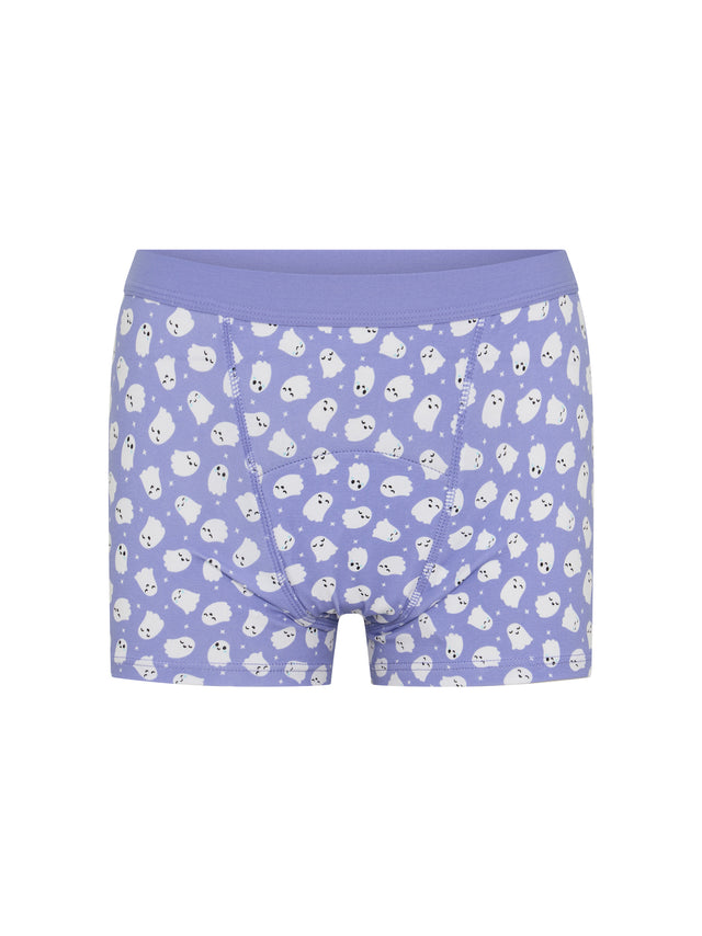 Boxer taille basse ado flux moyen Bleu Giggly Ghost