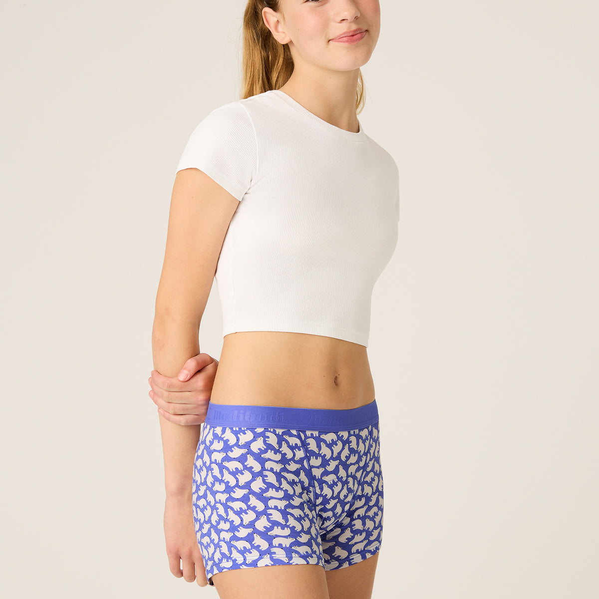 Period Teen Hipster Boyshort - Moderate in Polar Bear Blue | Modibodi ...