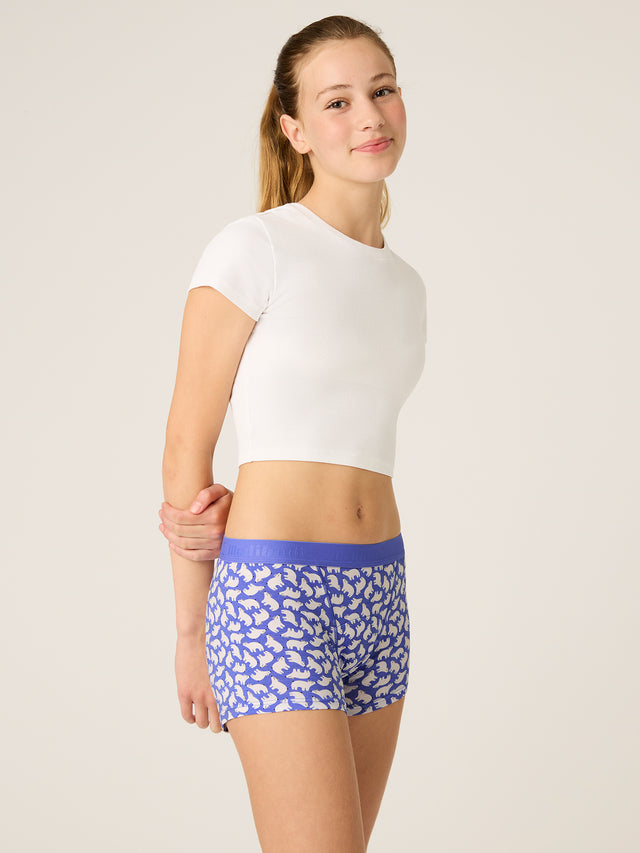 Teen Hipster Boyshort Moderate Eisbär Blau