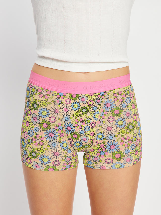 SmileyWorld® | Modibodi Teen Hipster Boyshort Super Bubbly Blossom Pink