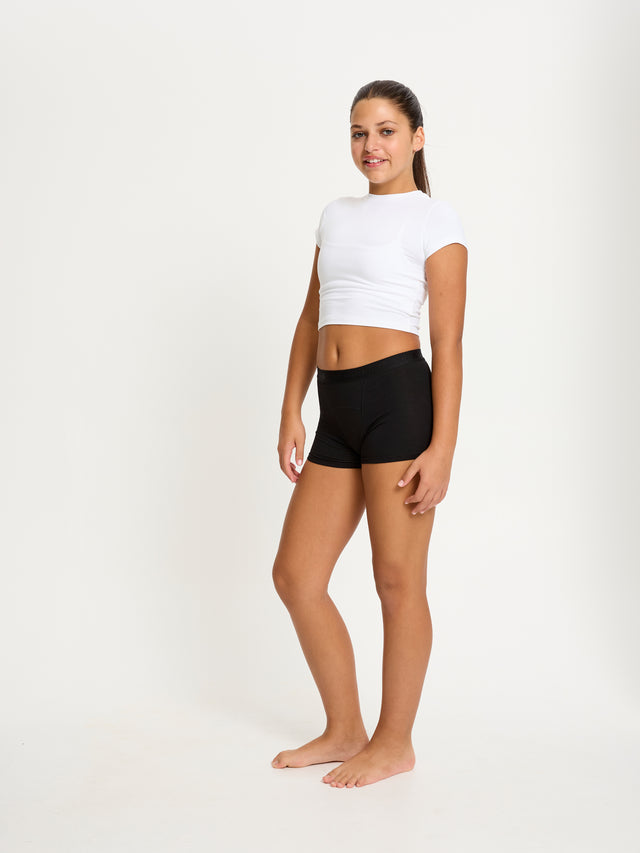 Teen Hipster Boyshort Super Schwarz