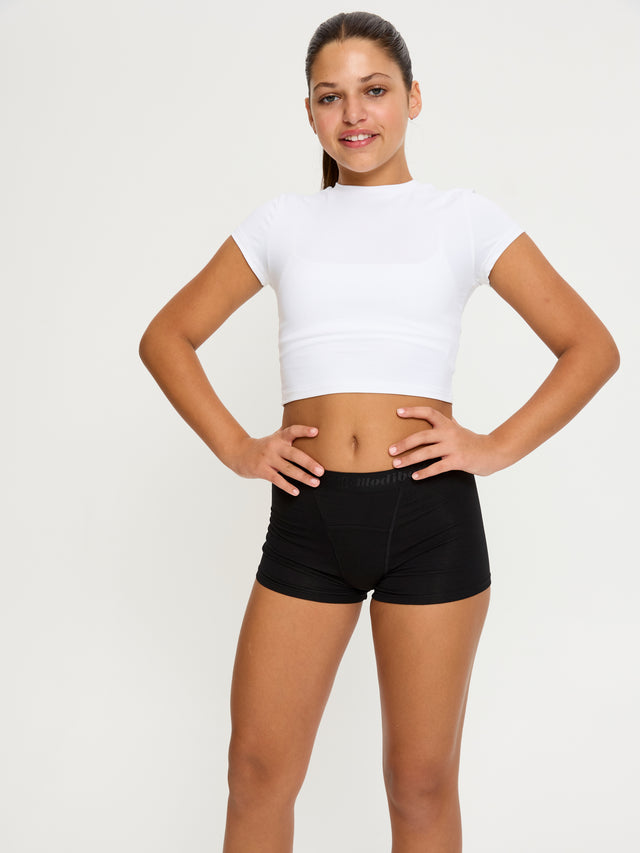 Teen Hipster Boyshort Super Schwarz