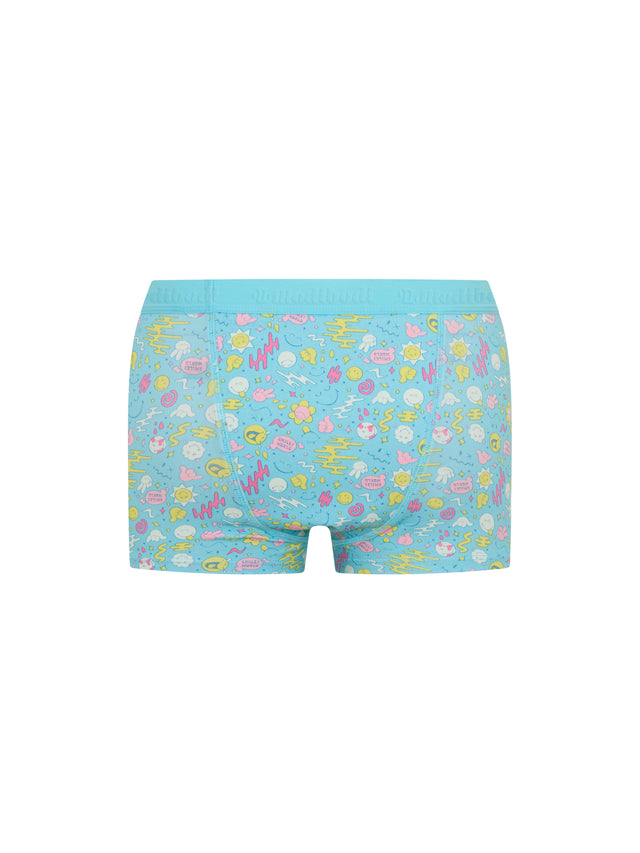 SmileyWorld® | Modibodi Teen Hipster Boyshort Super Wonderlust Blau