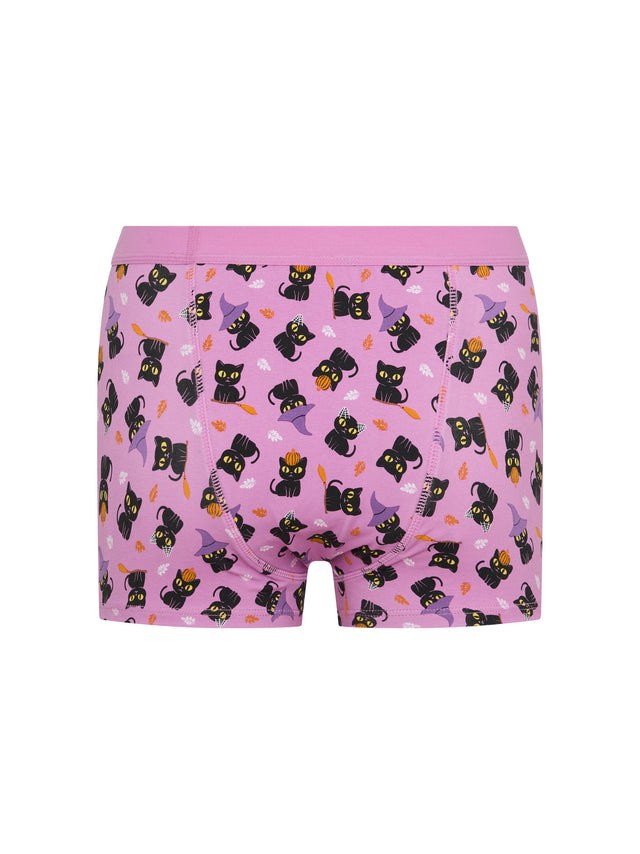 Shorty hipster pour ado, moustaches de sorcière roses