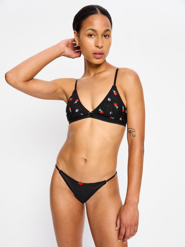 V Day Bralette & Tanga Brief Set