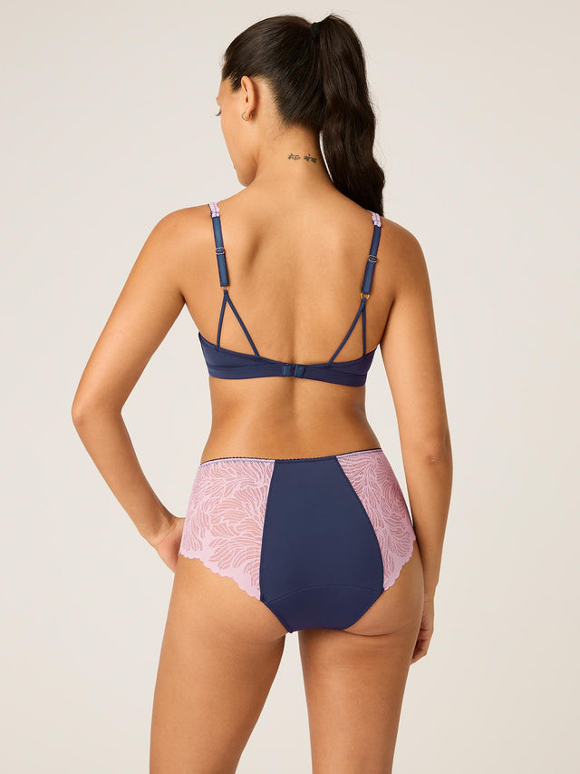 Manon Hi Waist Brief Moderate Riviera Blue