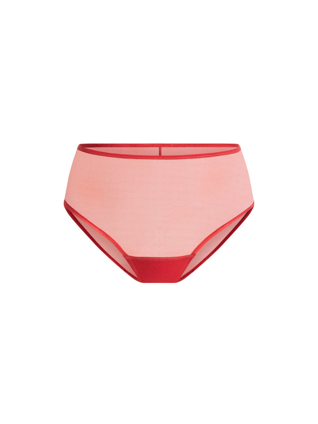 Culotte Taille Haute Respirante "Baked Apple" Rose