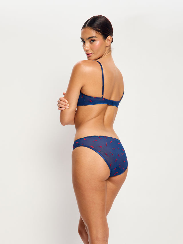 Intimates Spicy Day Cheeky Brief Light Navy Chilli