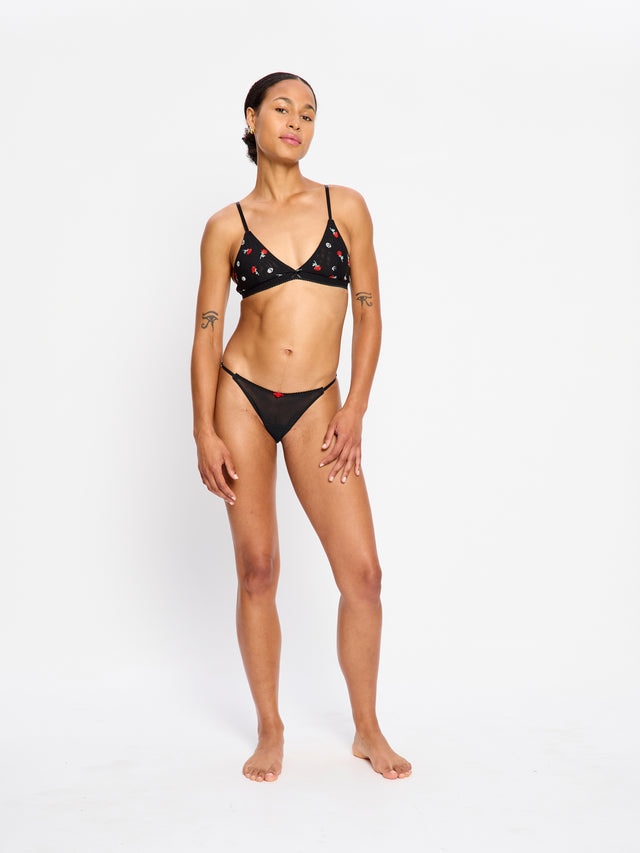 Intimates V Day Tanga Brief Light	 Black Rose