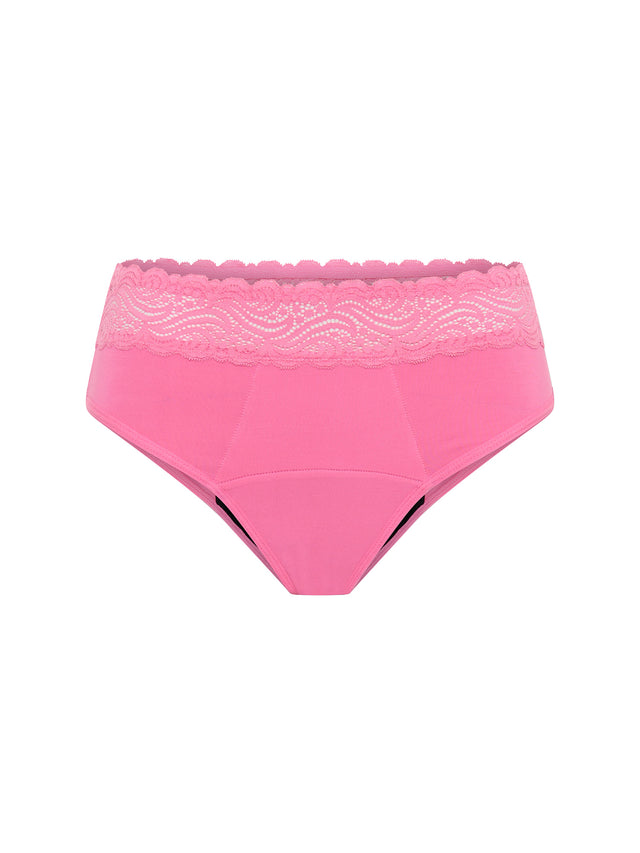 Bikini taille haute Sensuel flux ultra Rose œillet