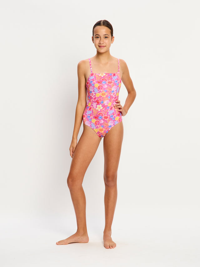 Maillot de bain une pièce Marine Dream ado flux léger Tropicana Crush