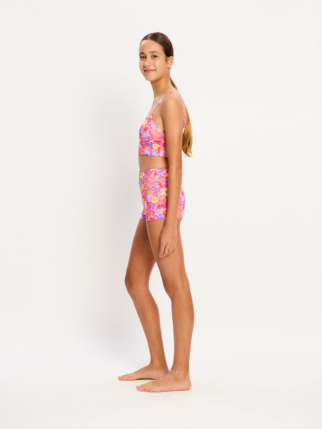Marine Dream Teen Bademode mit hoher Taille, kurz, Super Tropicana Crush