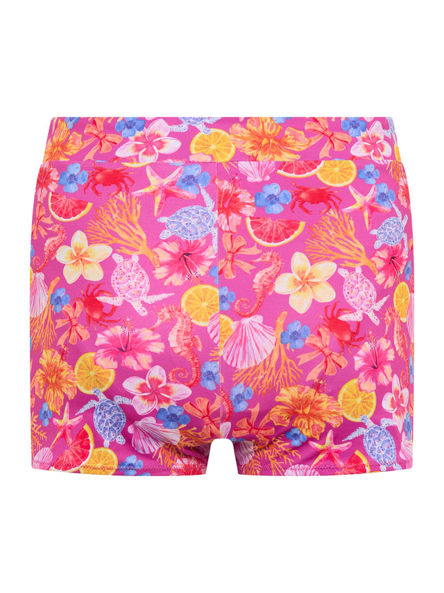 Marine Dream Teen Bademode mit hoher Taille, kurz, Super Tropicana Crush