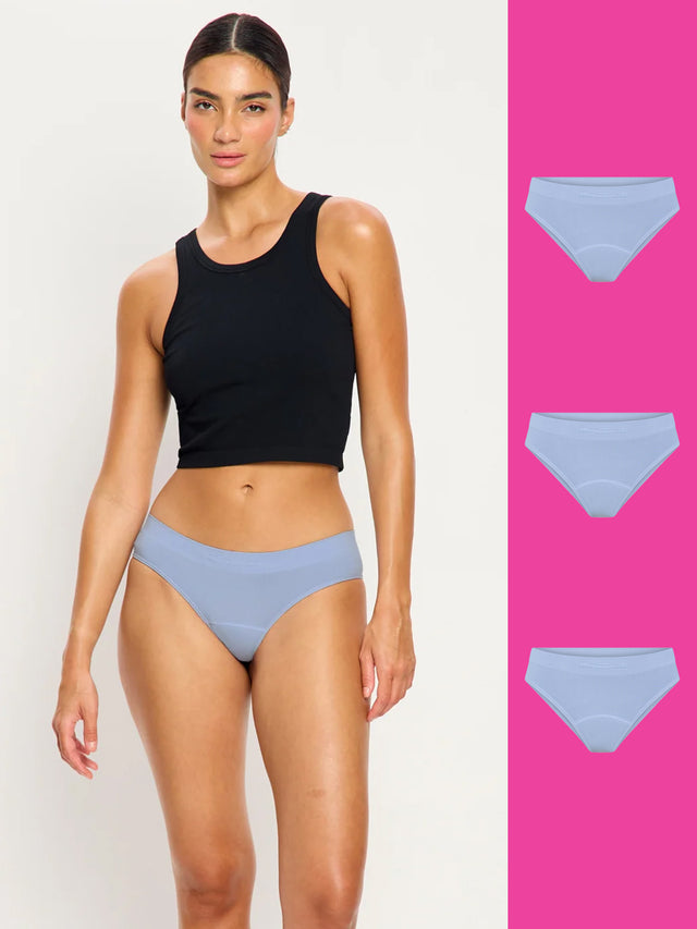 ModiComfort Seamless Boyleg Aura Bleu Clair Lot de 3