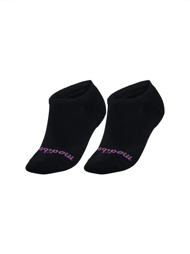 Sustainable Sweat-Proof Sock Black/Coral