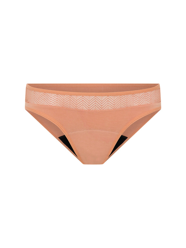 Bikini Sensuel flux moyen Pêche camaïeu