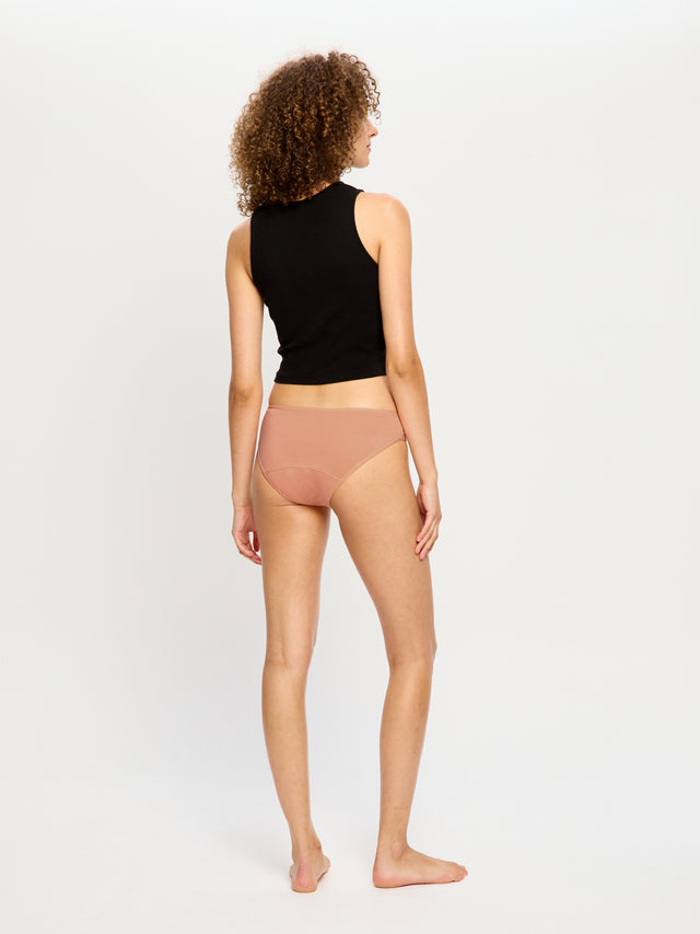 Bikini Sensuel flux moyen Pêche camaïeu