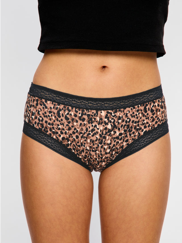 Short boyleg Sensuel flux léger Marron Animalia
